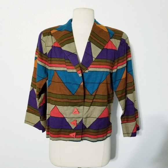 Vintage Jackets & Blazers - Vintage 70's 80's The Strawberry Plant boho jacket